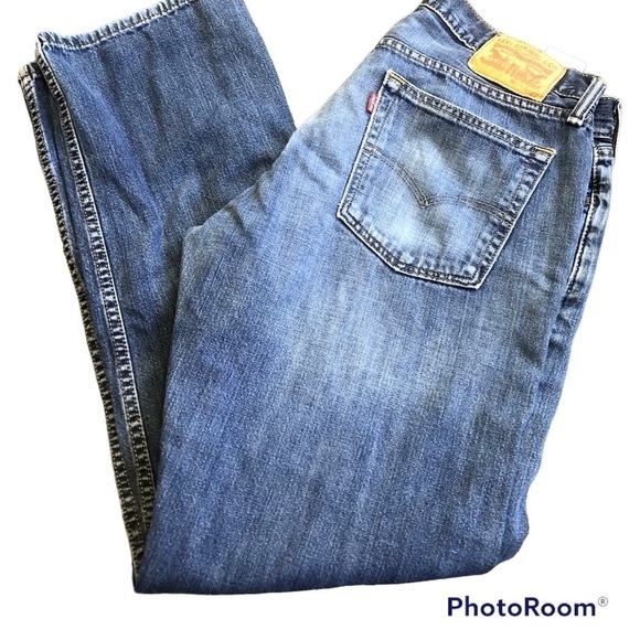 Men's Levi’s 514 High Rise Mom Straight Leg Jeans Ripped/Distressed - Picture 6 of 11